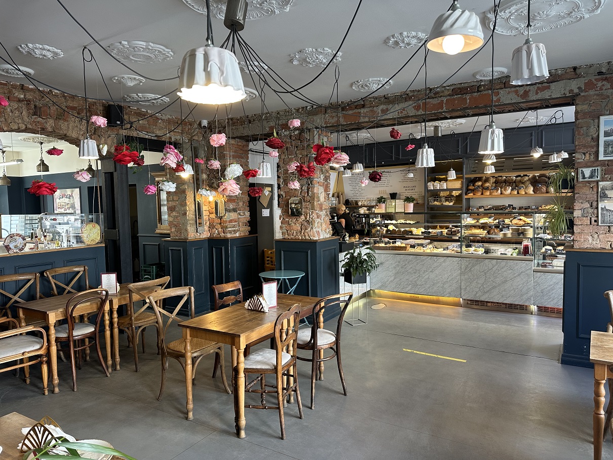 Wnętrze Caffe Zagrodnicza w Poznaniu