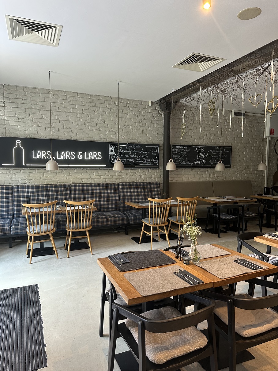 wnętrze restauracji lars poznań