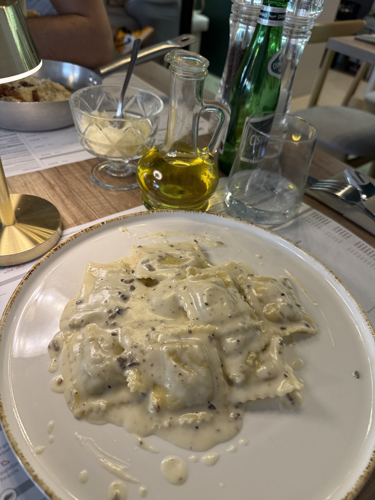 Ravioli w restauracji Amici Mei w Poznaniu